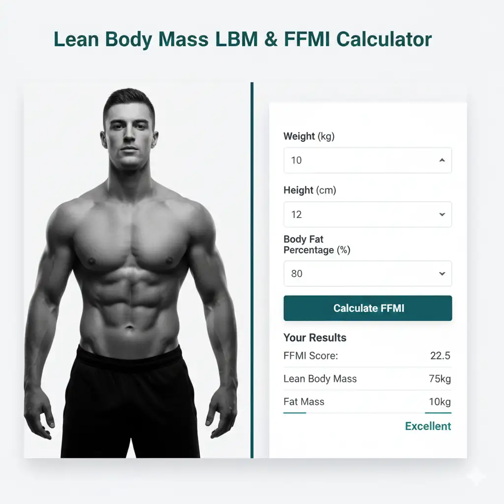 Lean Body Mass (LBM) & FFMI Calculator
